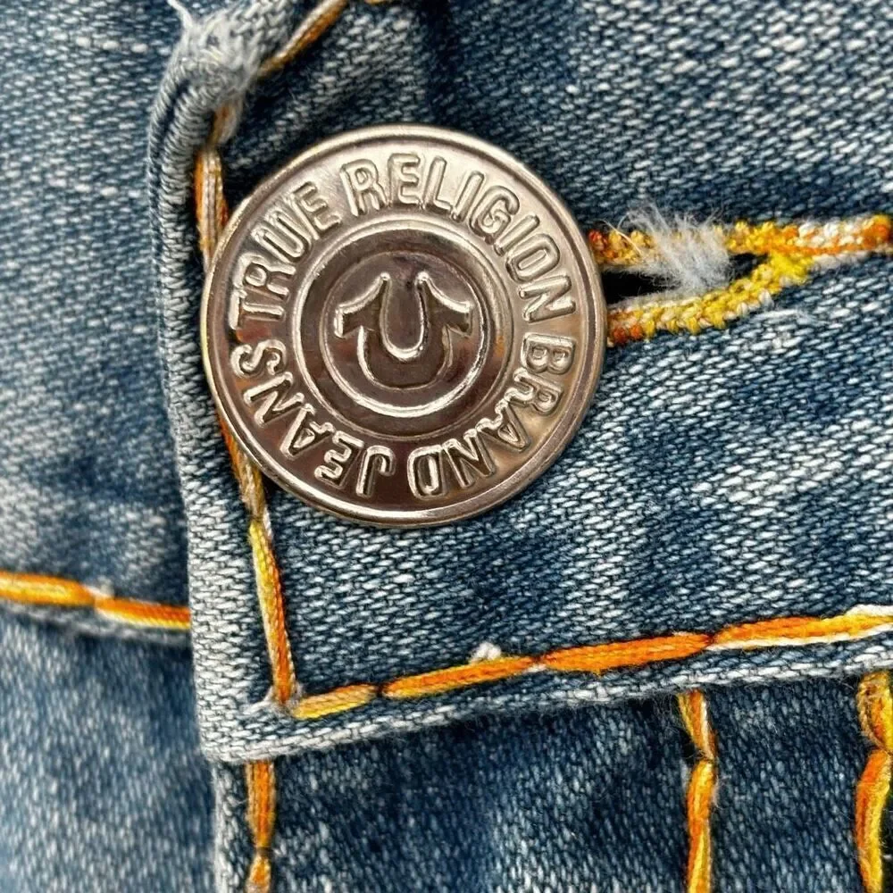 True Religion Limited Edition 0001-1205 Lightwash Straight Leg Jeans Men Size 38